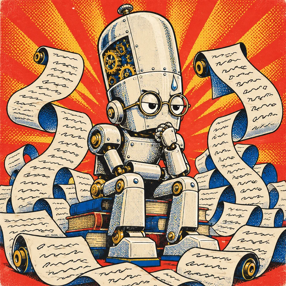 The Deliberator: a robot scholar buried in scrolls